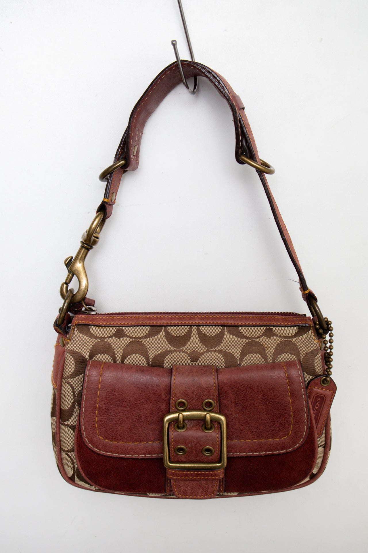 #188 Coach Shoulder Bag Brown | c. 196 | Size