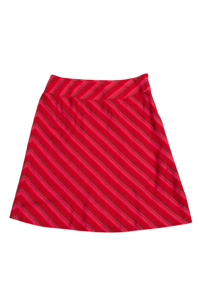 #147 Hillard & Hanson Long Skirt Red | c. 208 | Size 12