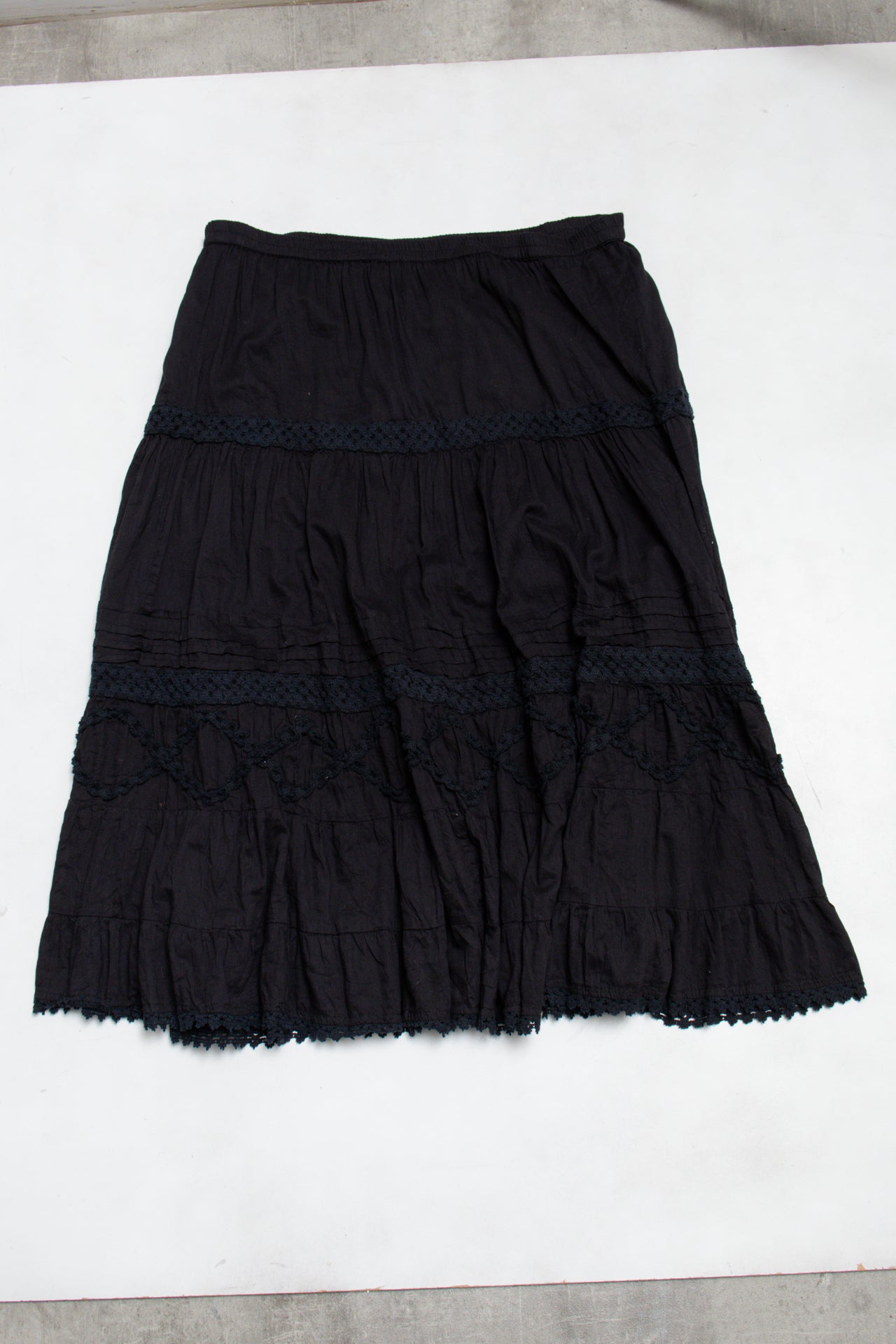 #179 Phool Skirt Black | c. 190 | Size 12/14