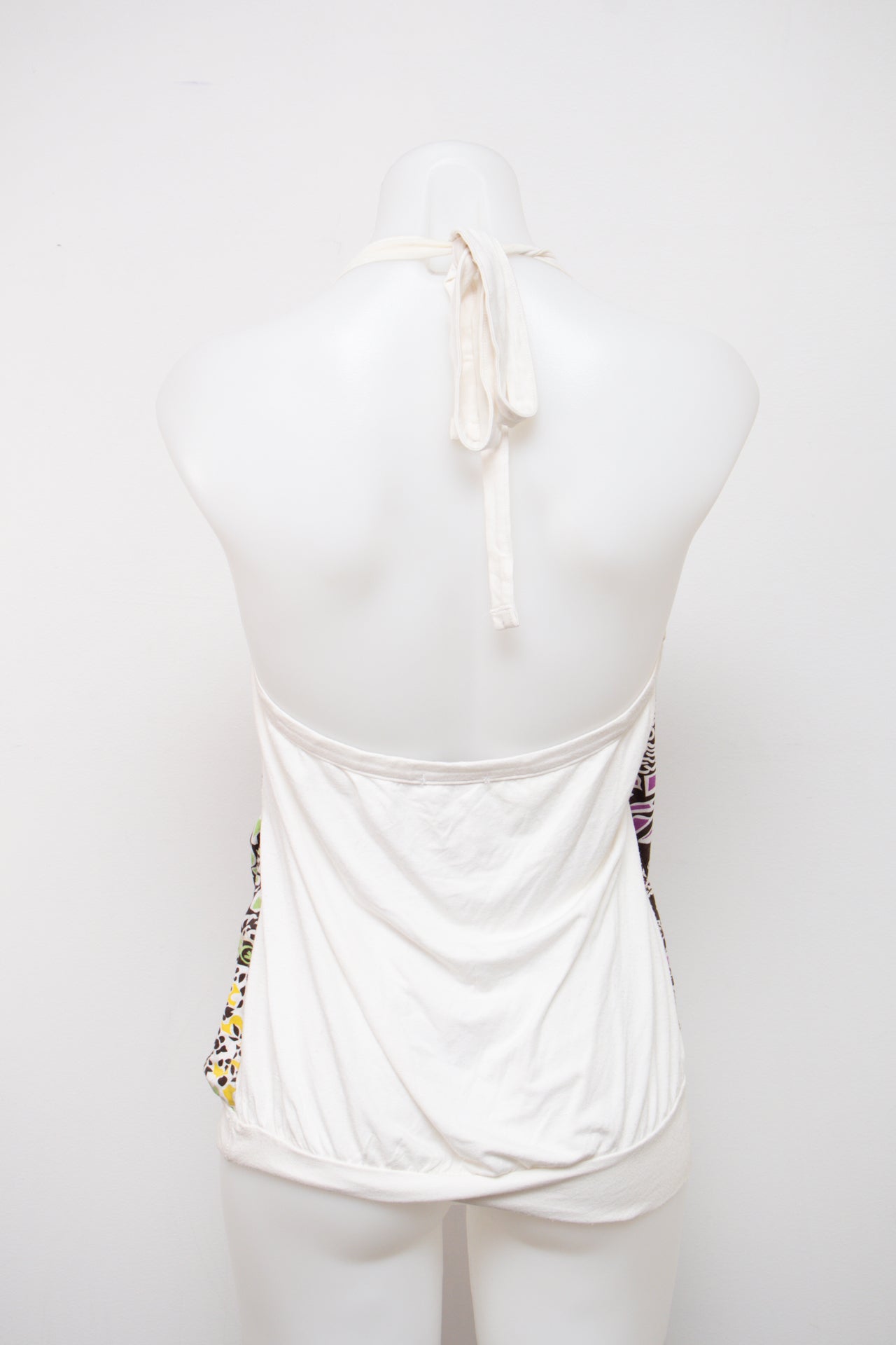 #101 Bambalita Halter Top White | c. 206 | Size 8/10