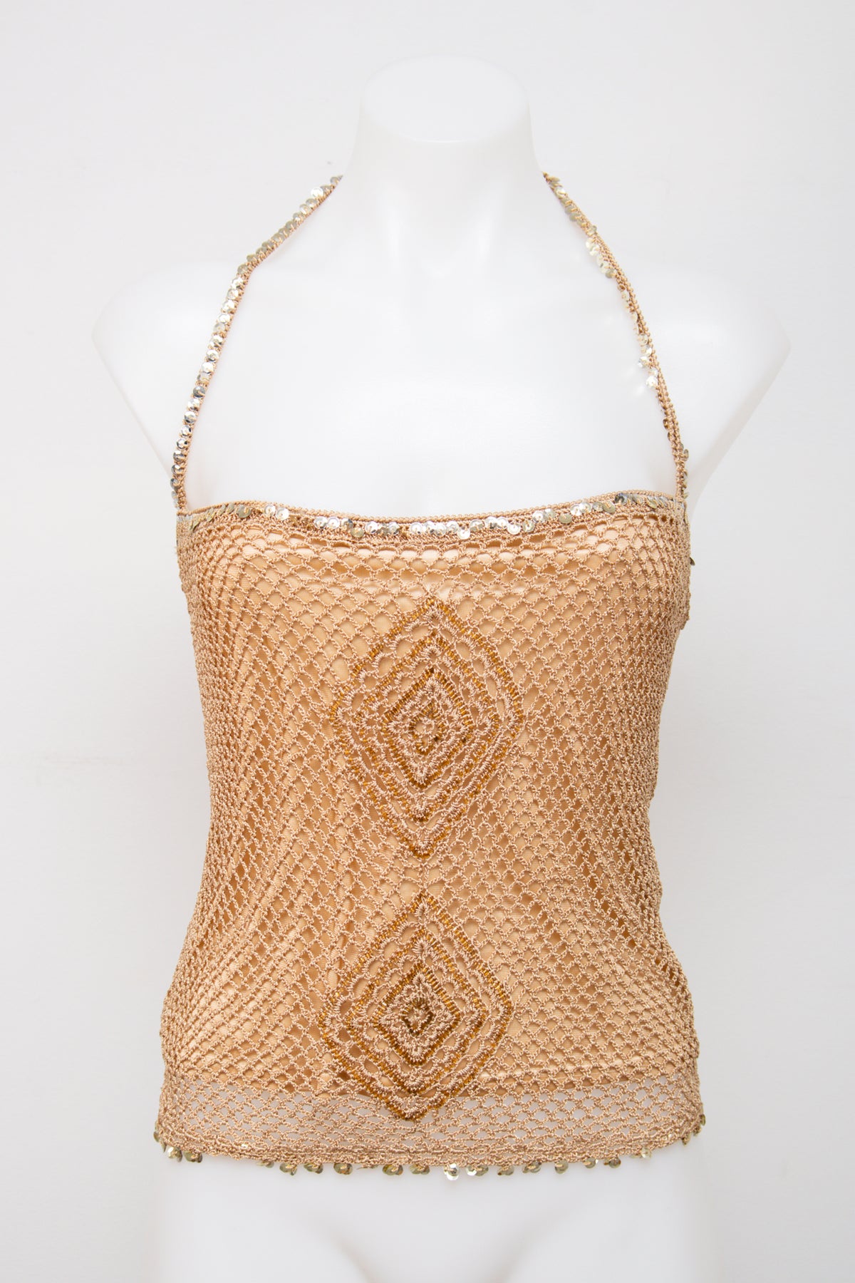 #074 Motivi Halter Gold | c. 209 | Size 8