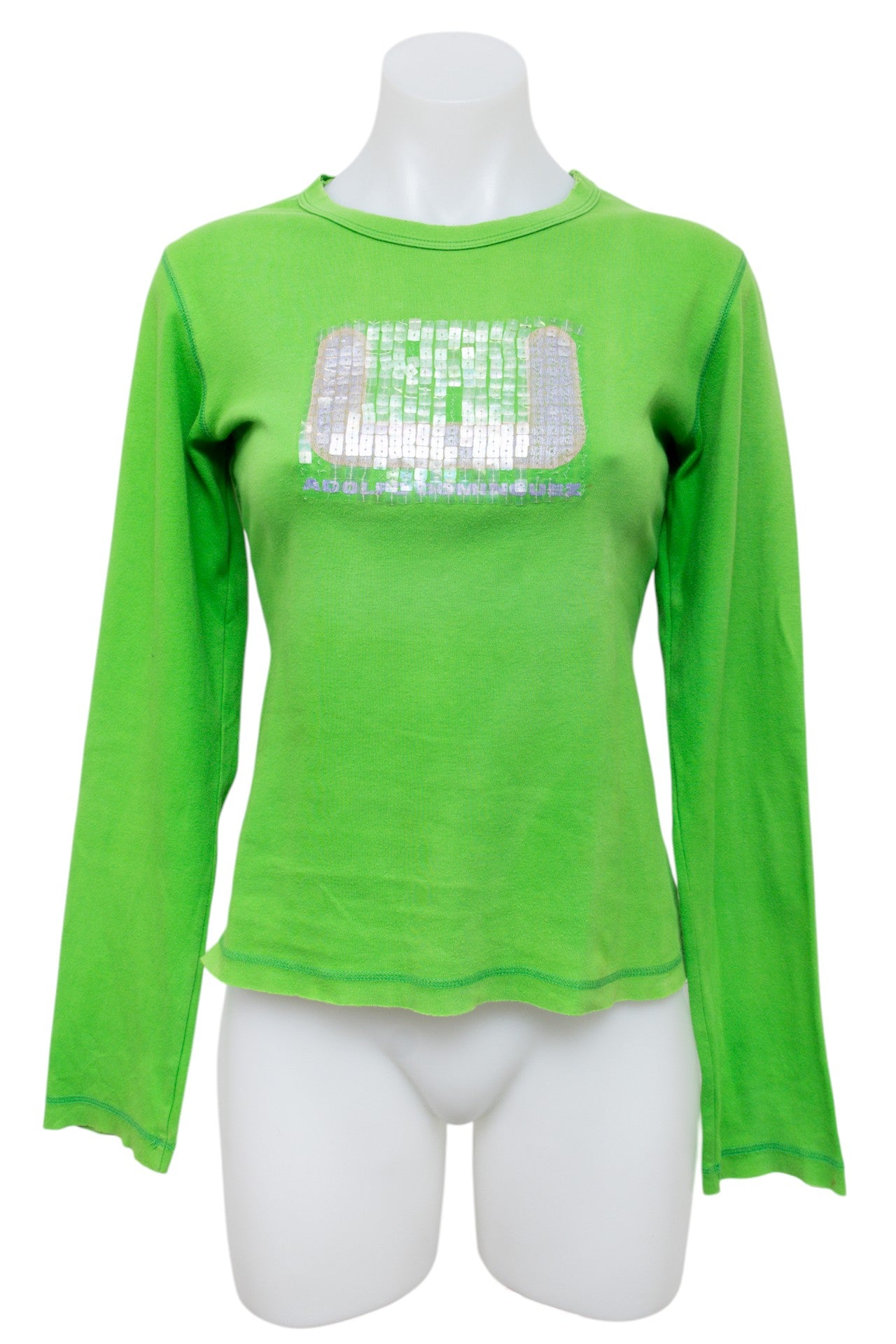 #105 Adolfo Dominguez T-shirt Green | c. 196 | Size 10