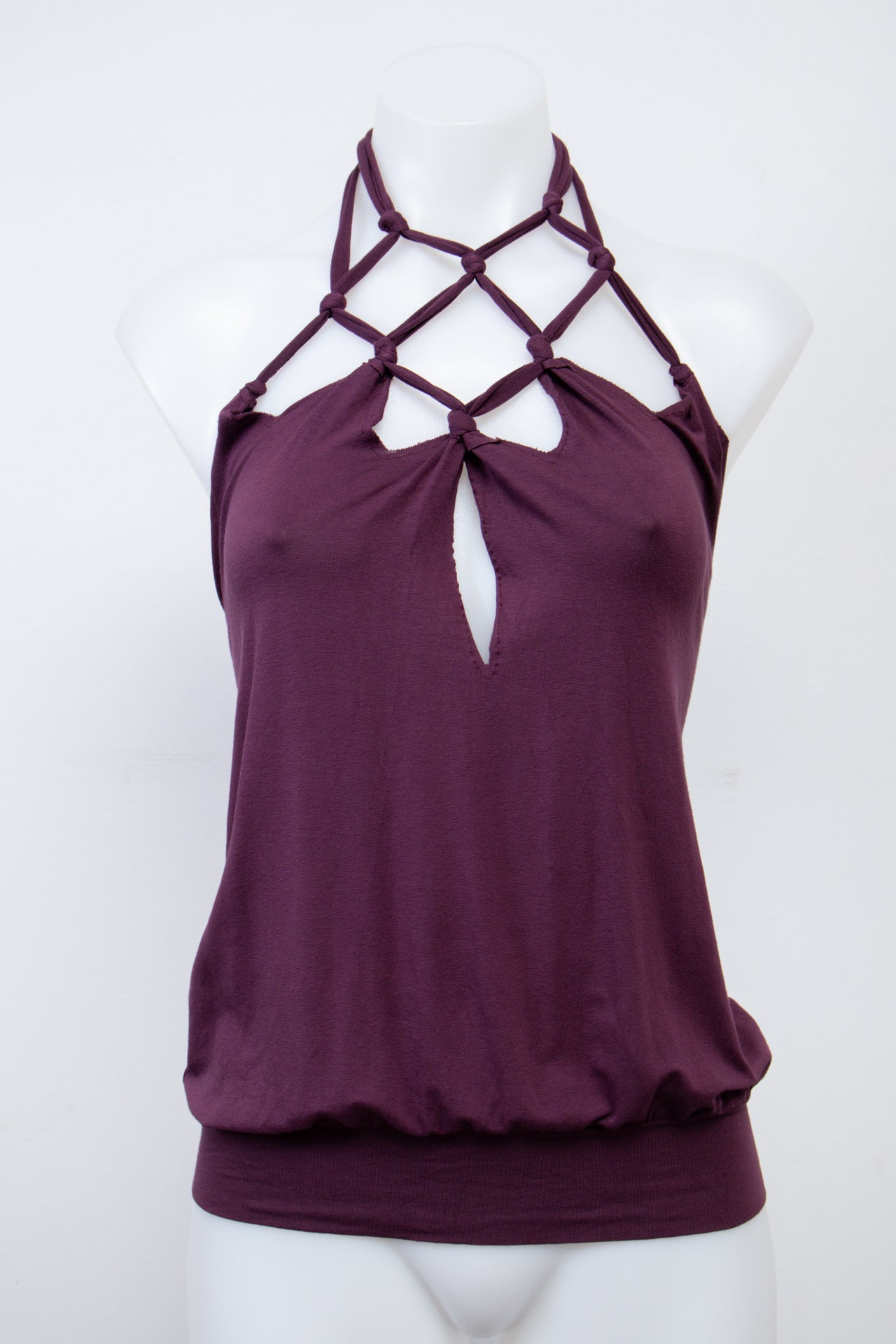 #071 Bsb Jeans Halter Top Purple | c. 207 | Size 8