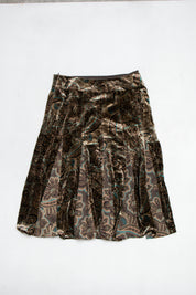 #095 Anne Taylor Loft Long Skirt Brown | c. 213 | Size 6