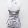 #093 Taboo Halter Top Silver | c. 202 | Size 6