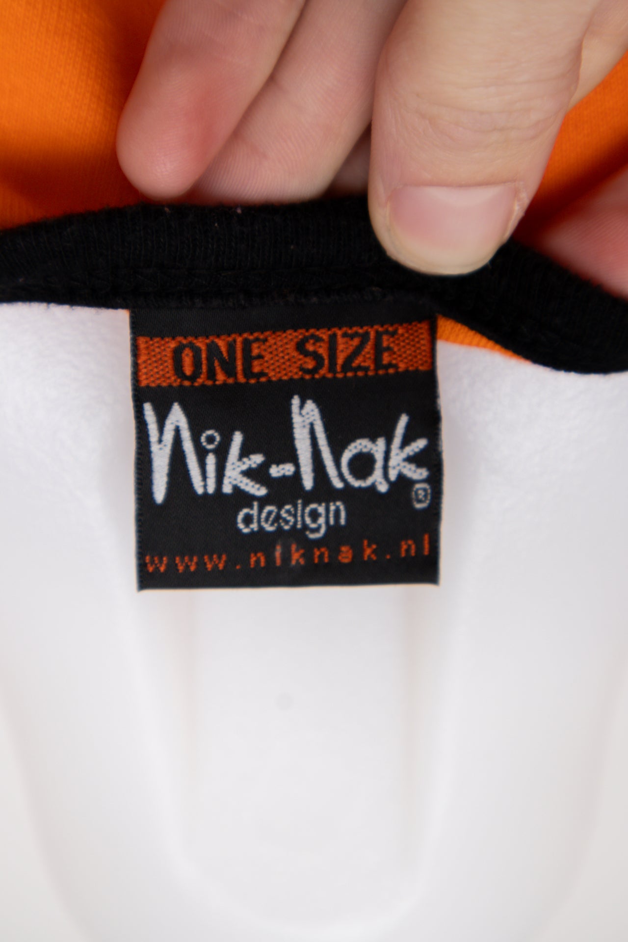 #51 Nik-Nak Design T-shirt Orange | c. 195 | Size 6/8/10
