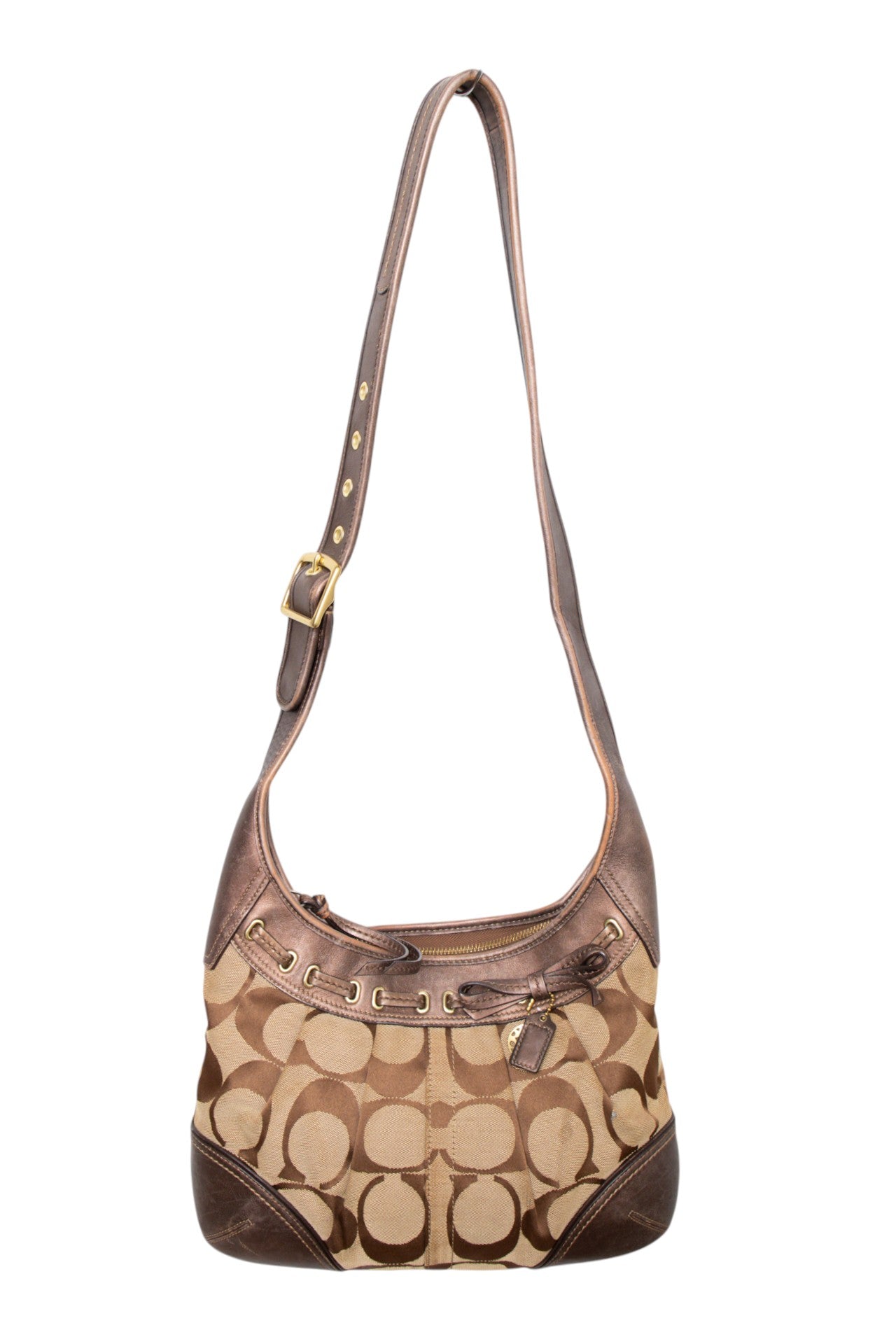 #178 Coach Shoulder Bag Brown | c. 206 | Size