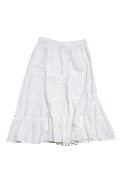 #115 Uniti Casuals Skirt White | c. 200 | Size 12/14