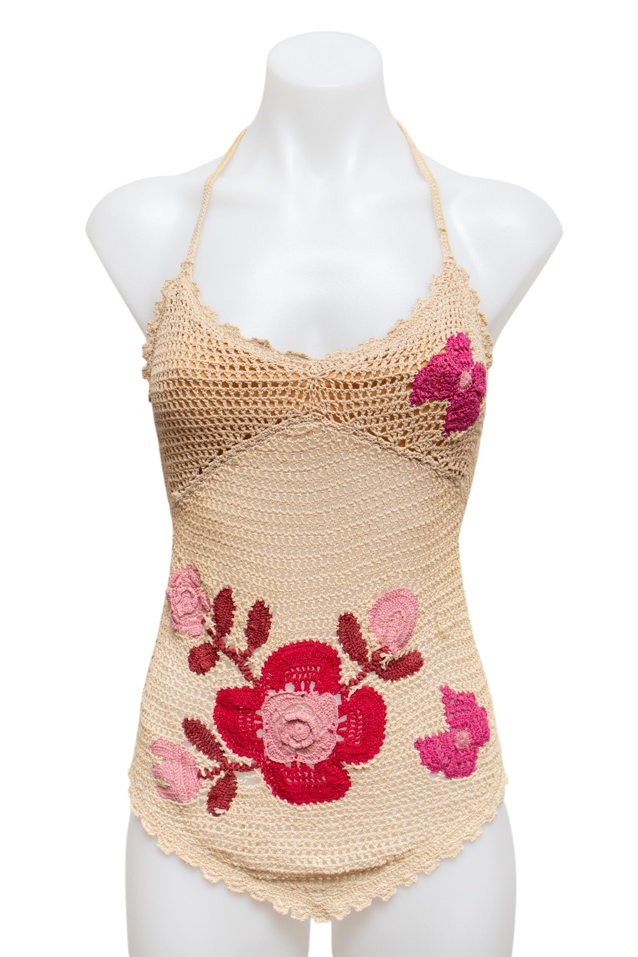 # Halter Top Beige | c. 181 | Size 6/8