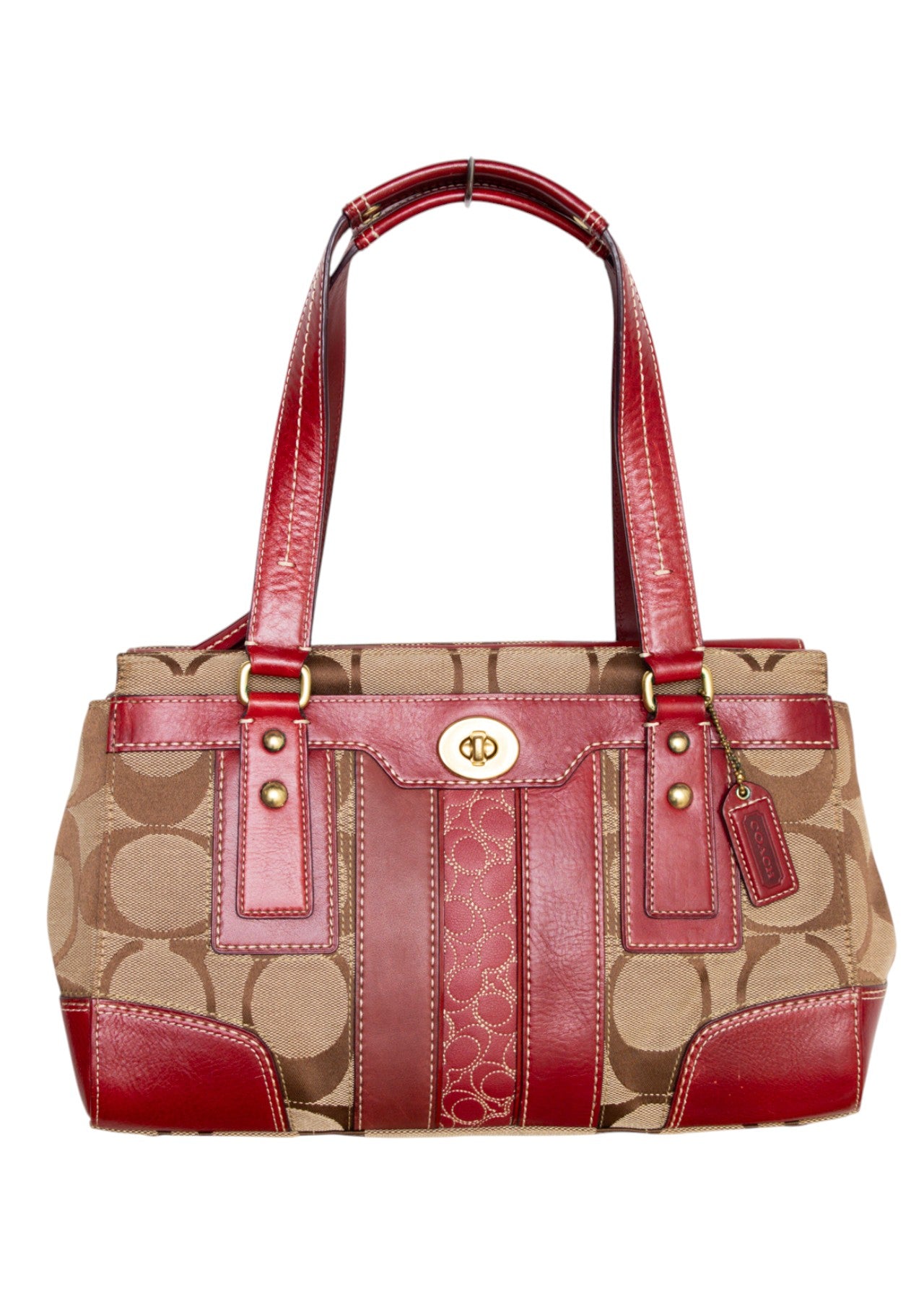 #163 Coach Bag Red | c. 214 | Size