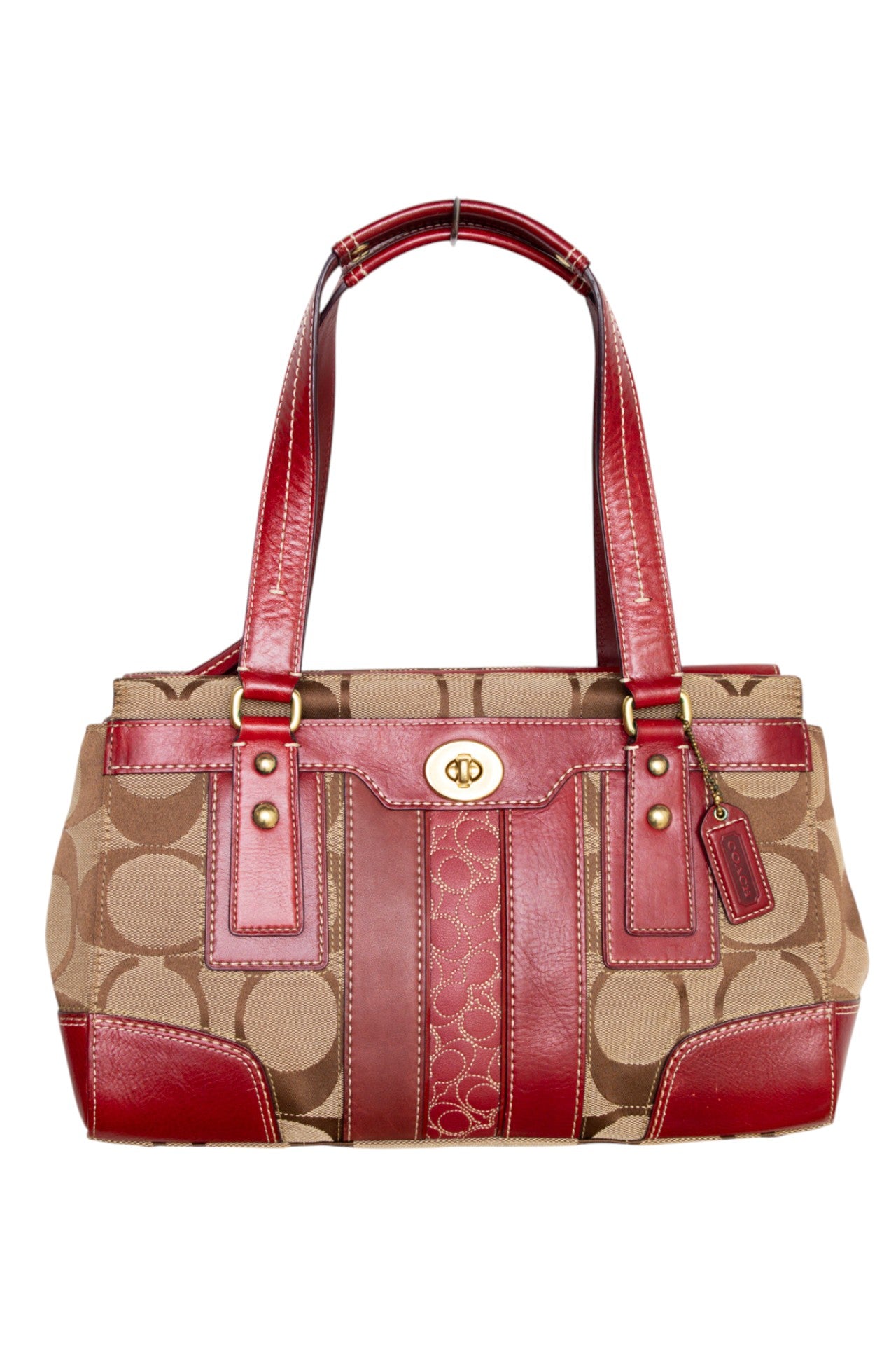 #163 Coach Bag Red | c. 214 | Size