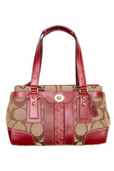 #163 Coach Turn-Lock Bag Red | c. 214