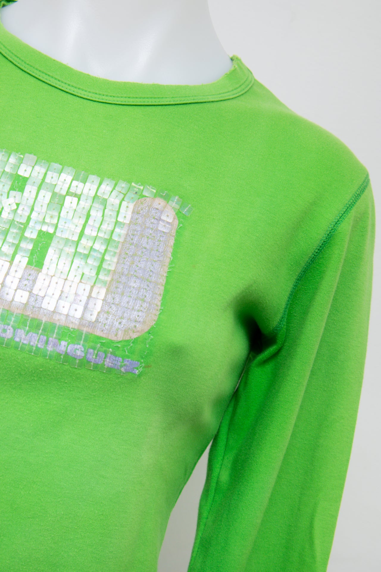 #105 Adolfo Dominguez T-shirt Green | c. 196 | Size 10