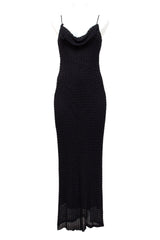 #114 Crochet Dress Black | c. 197 | Size 6