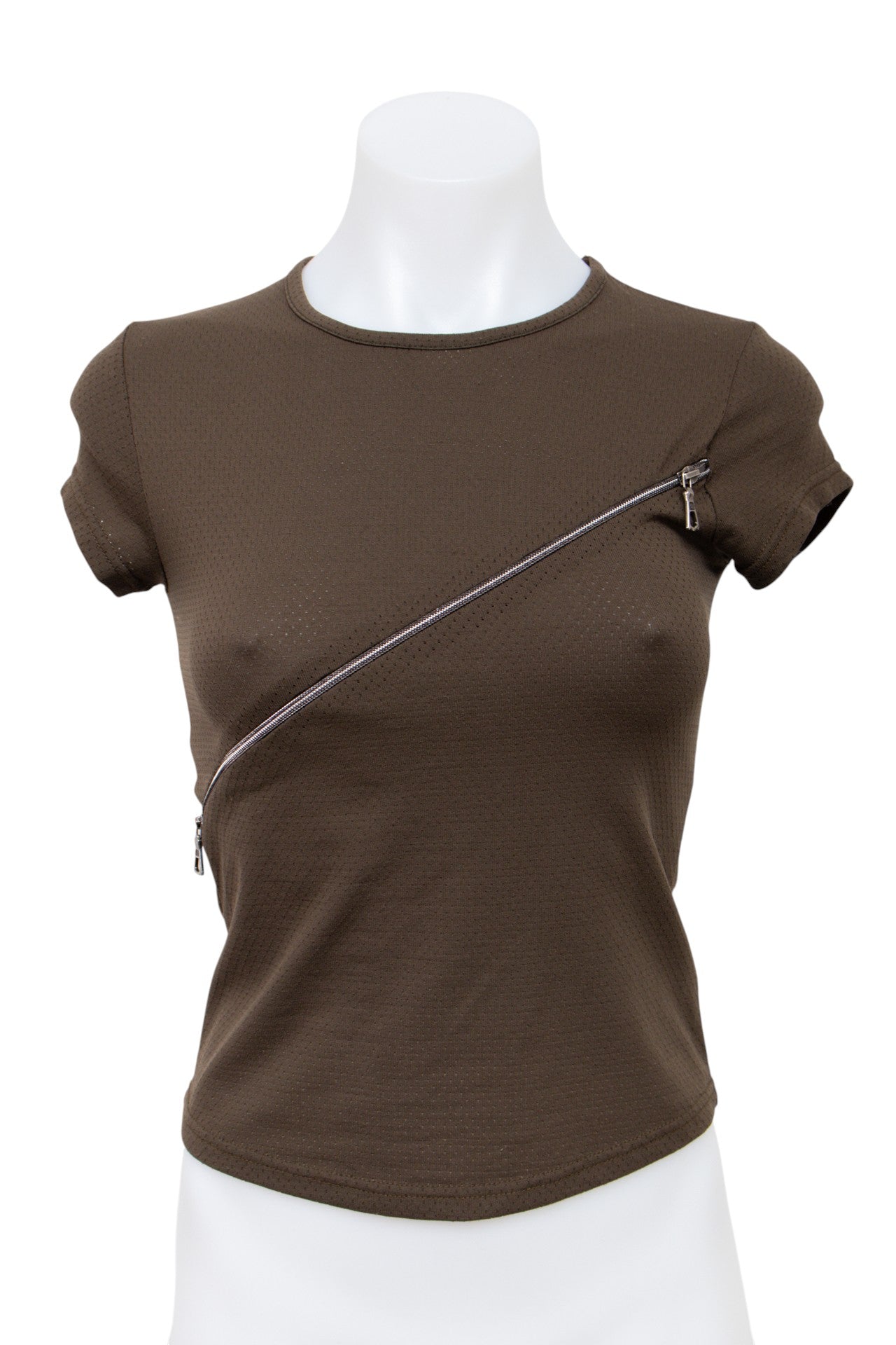 #97 Cache Cache T-shirt Brown | c. 196 | Size 8
