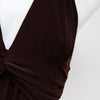 #43 Halter Top Brown | c. 196 | Size 8