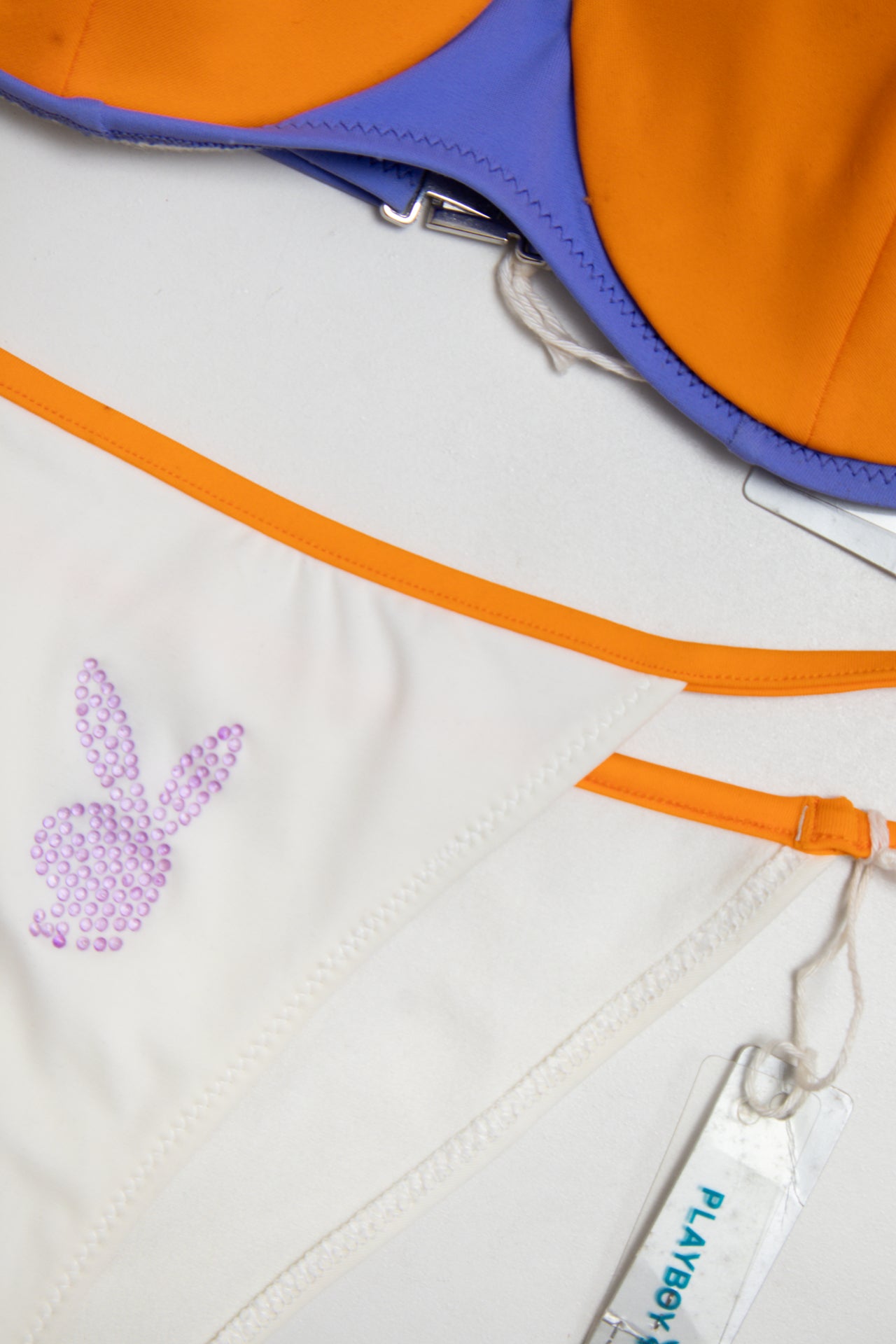 #36 Playboy Swim Bikini White | c. 185 | Size 8
