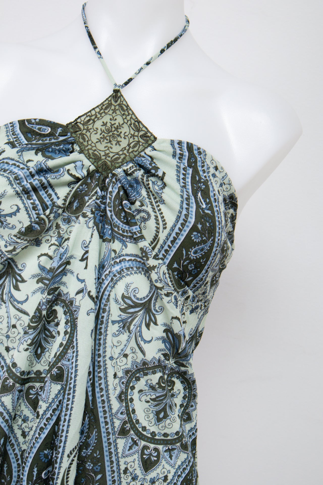 #001 Hot Kiss Halter Top Blue | c. 204 | Size 10