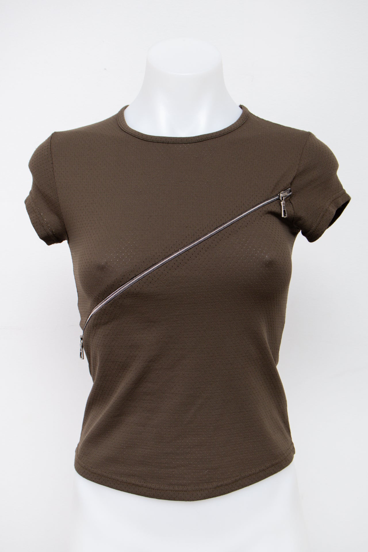 #97 Cache Cache T-shirt Brown | c. 196 | Size 8