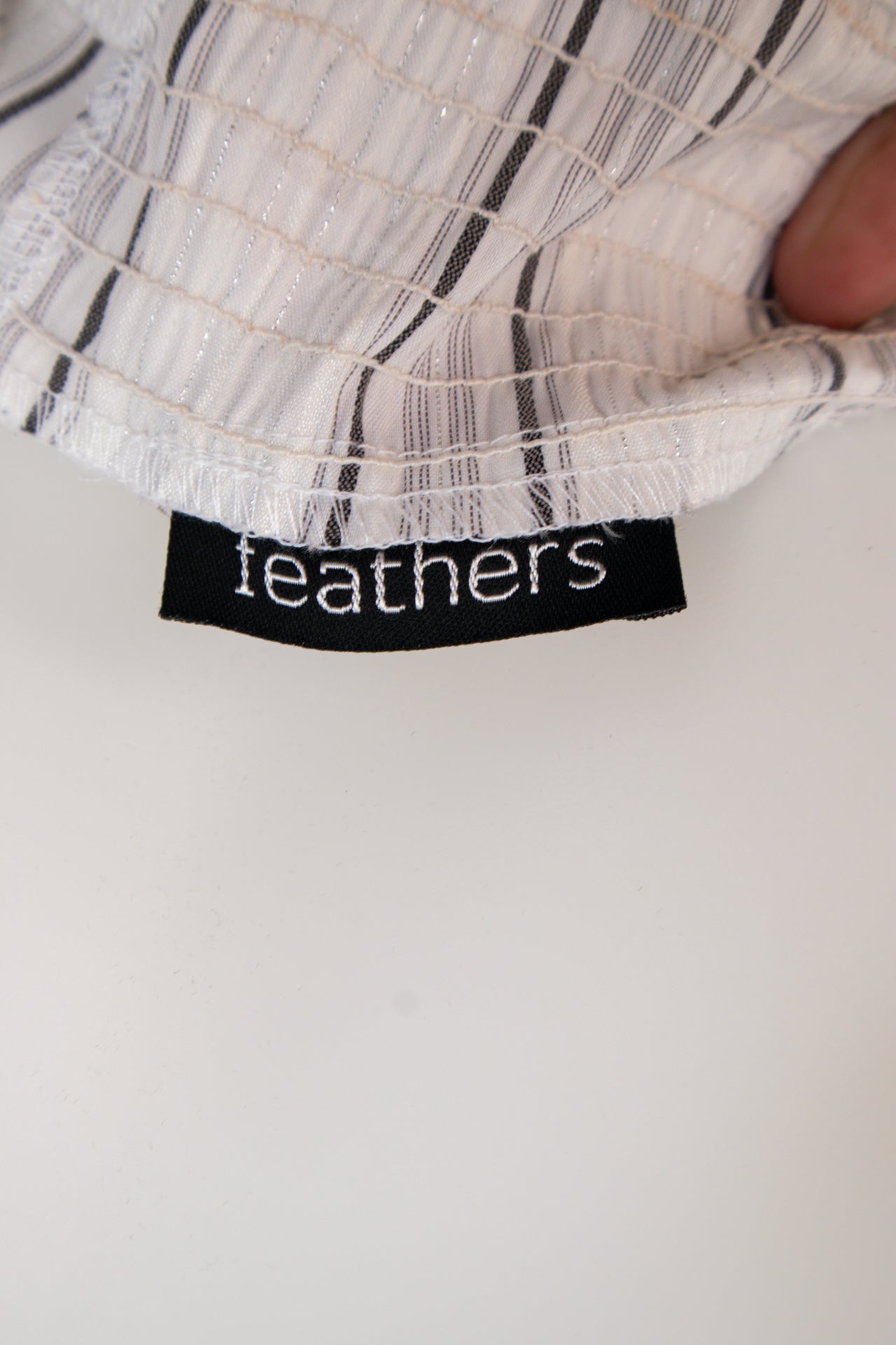 #019 Feathers Camisole Top White | c. 202 | Size 8
