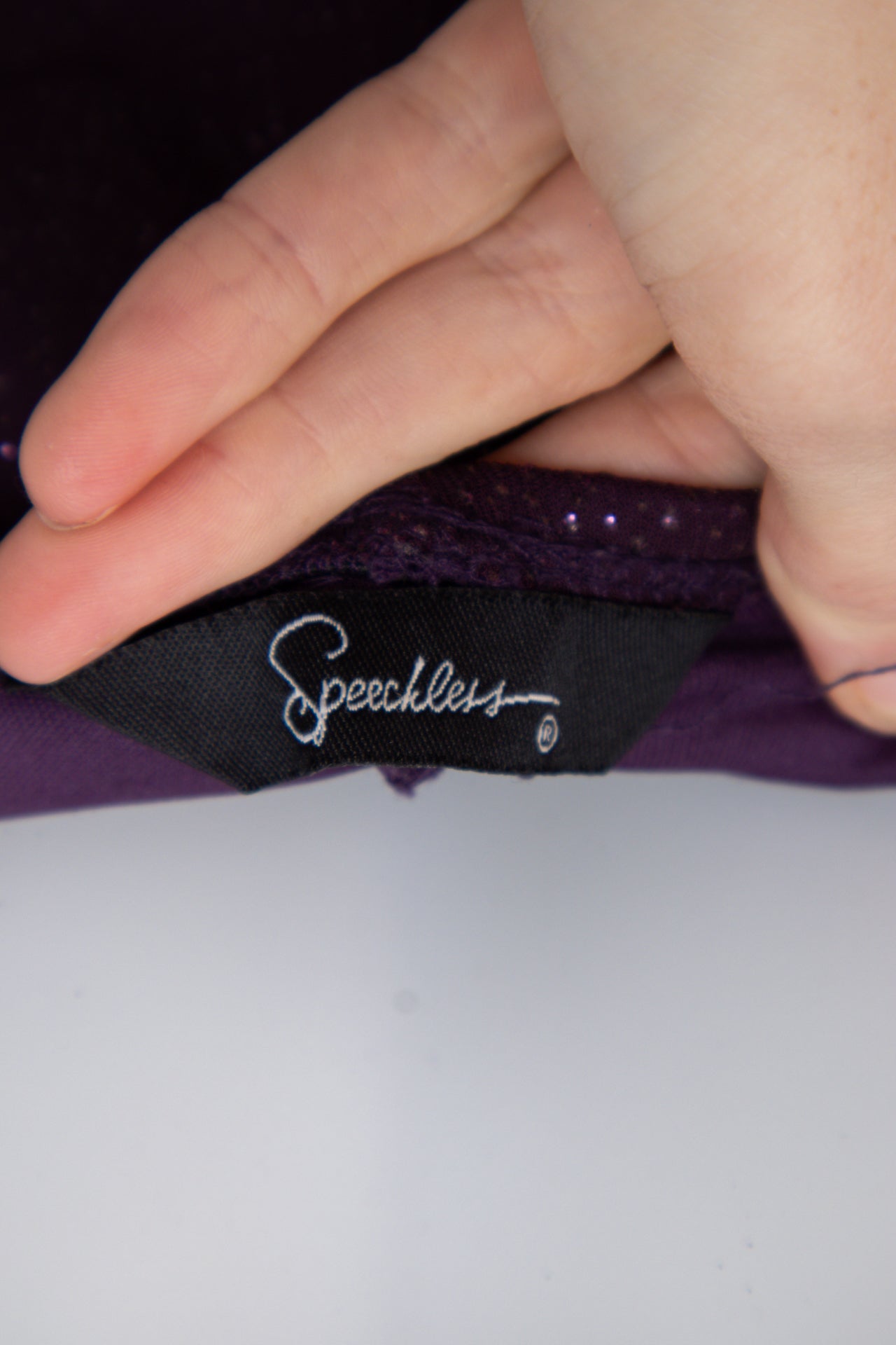 #148 Speechless Halter Top Purple | c. 195 | Size 8