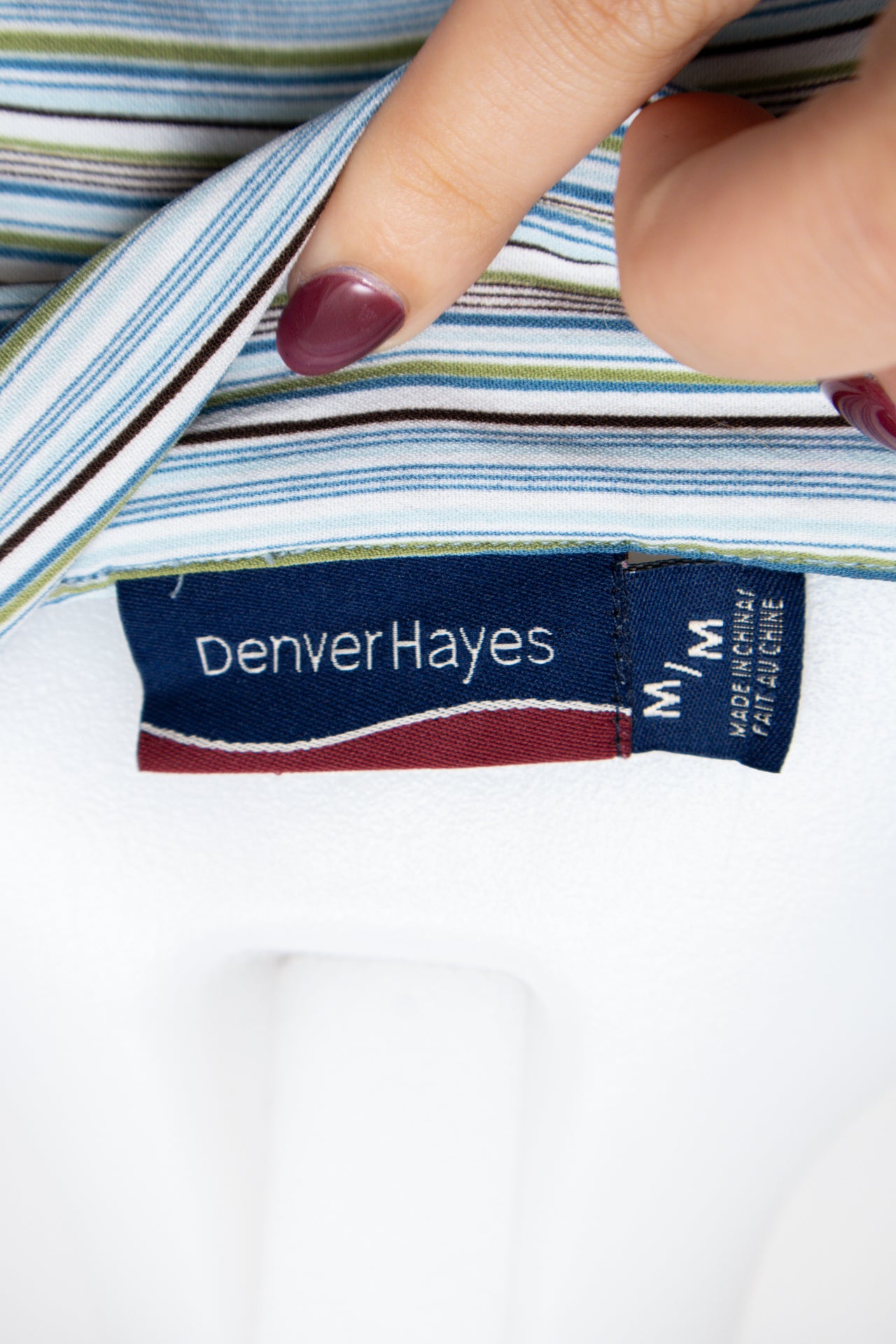 #053 Denver Hayes Long Sleeve Blue | c. 213 | Size 10