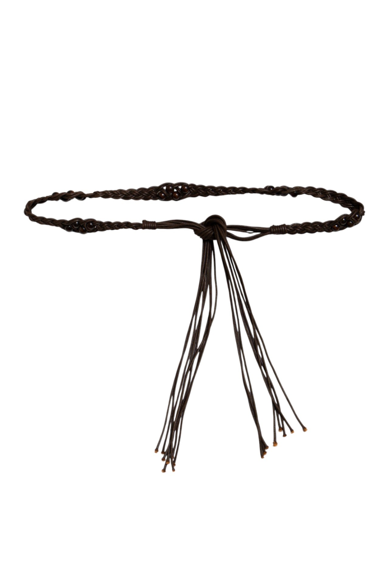 #27 Rope Beaded Belt Brown | c. 188