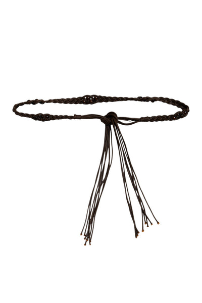 #27 Rope Beaded Belt Brown | c. 188