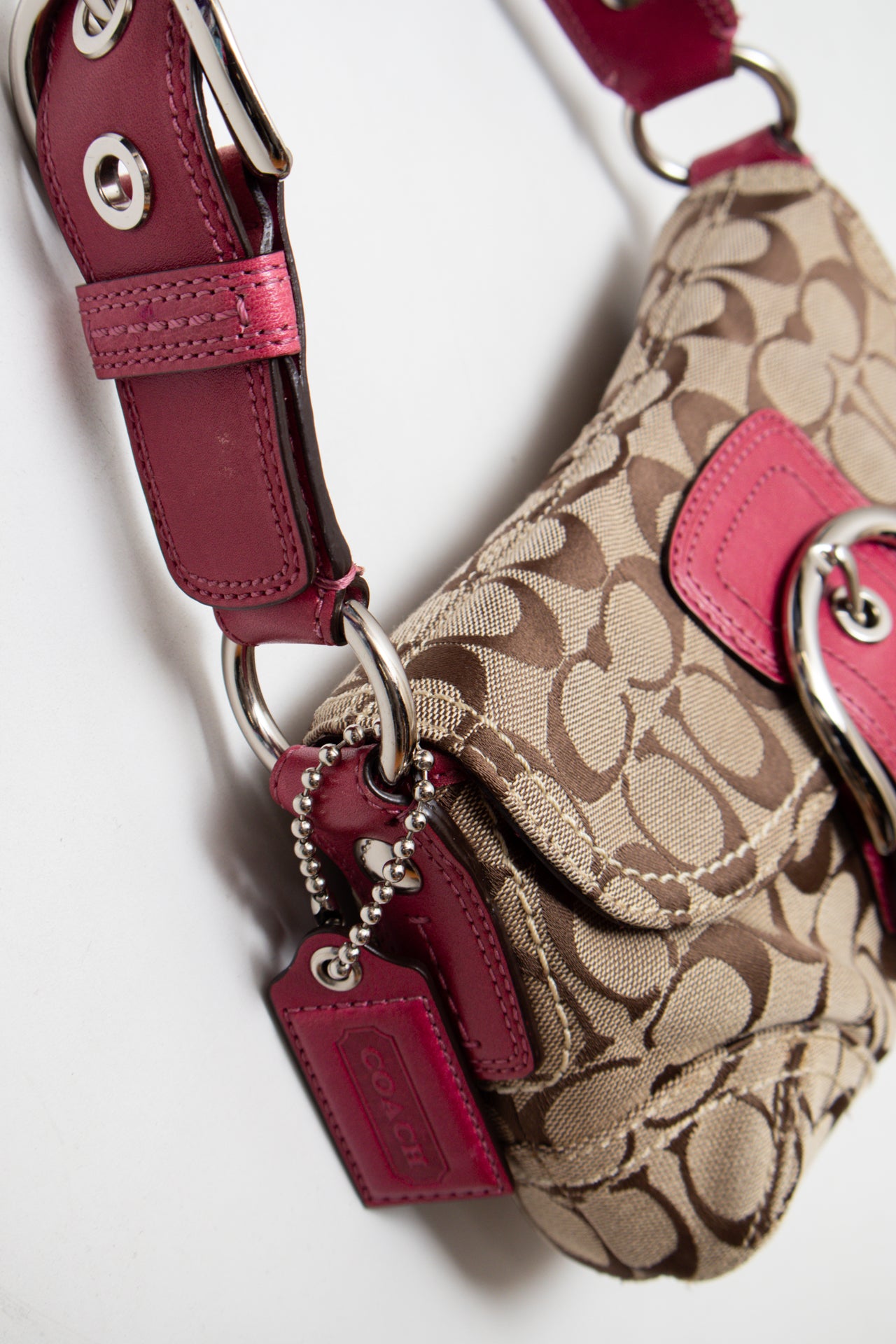 #155 Coach Shoulder Bag Brown | c. 187 | Size