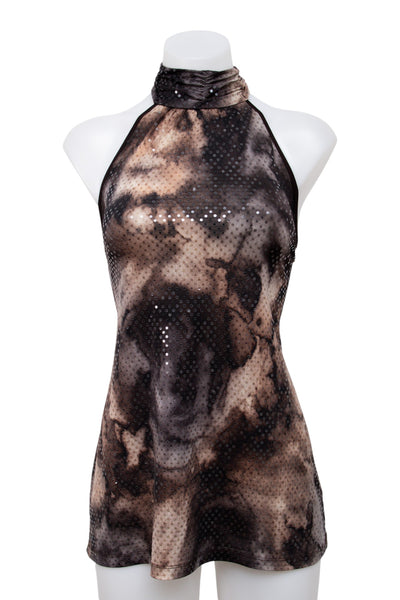 #002 Studio Y Halter Top Brown | c. 201 | Size 8