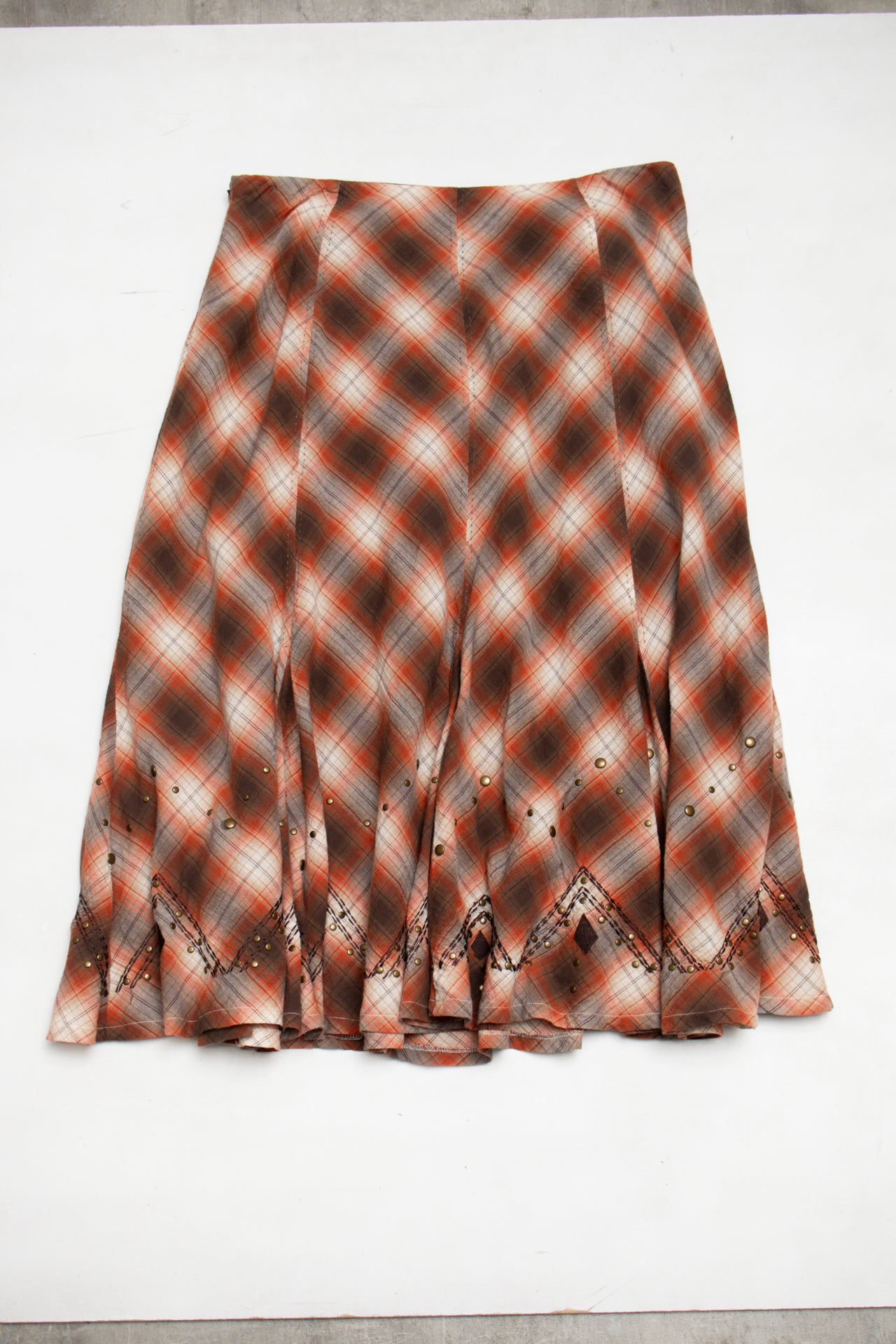 #178 Reba Skirt Brown | c. 197 | Size 12/14