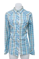#050 Roper Long Sleeve Blue | c. 209 | Size 10