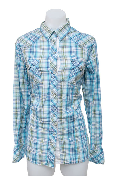 #050 Roper Long Sleeve Blue | c. 209 | Size 10