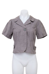 #099 Vero Moda Jacket Top Gray | c. 200 | Size 8