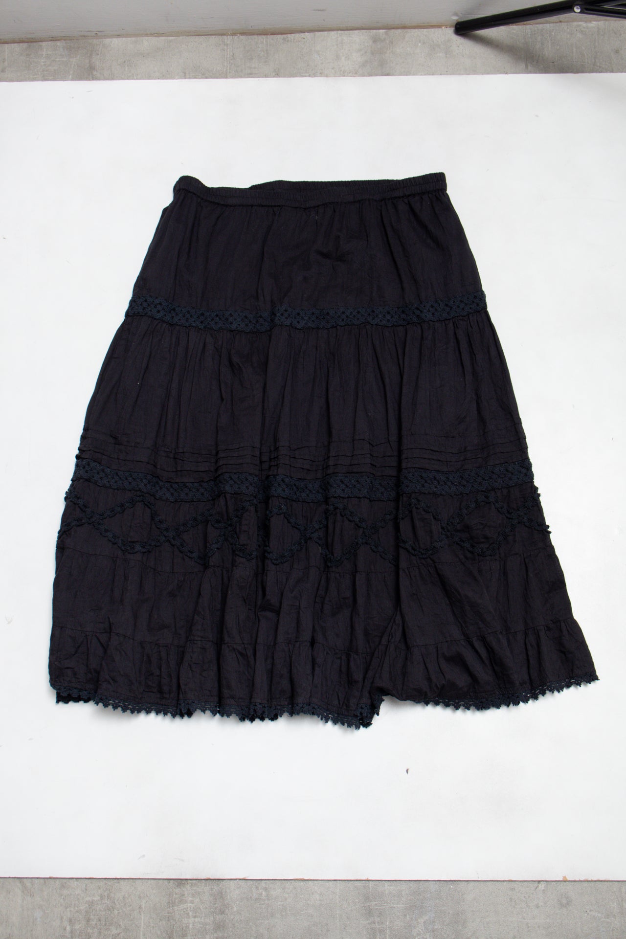 #179 Phool Skirt Black | c. 190 | Size 12/14