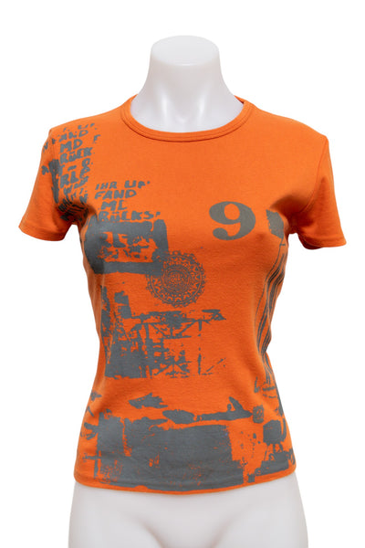 #22 Cache Cache T-shirt Orange | c. 186 | Size 10