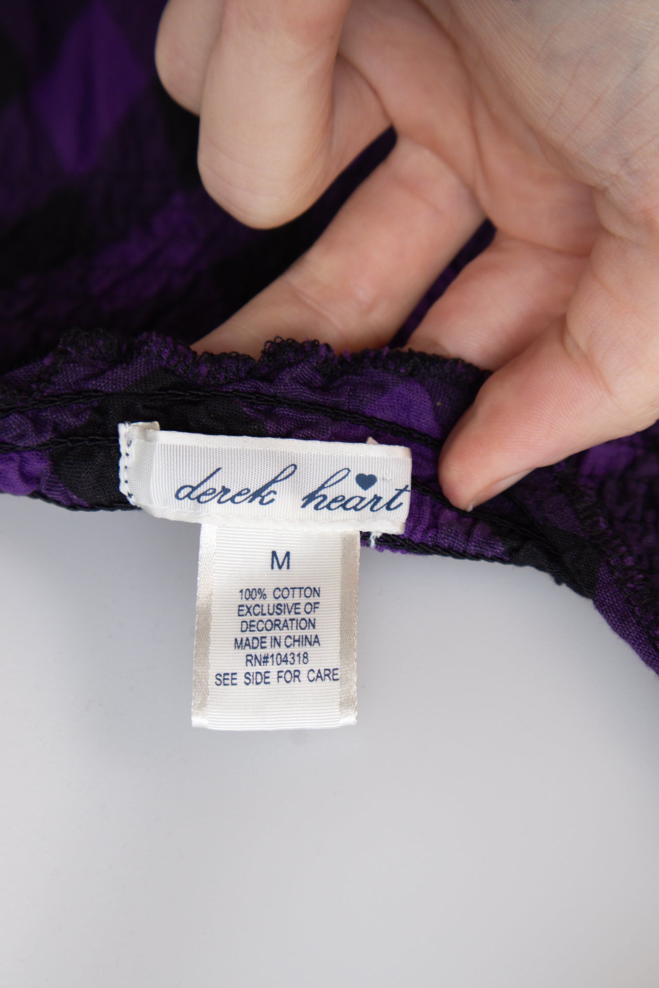#059 Derek Heart Dress Purple | c. 212 | Size 10