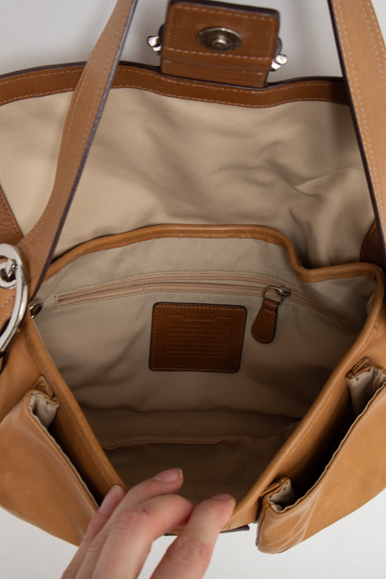 #161 Coach Shoulder Bag Brown | c. 187 | Size