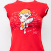 #75 Bershka Trends T-shirt Red | c. 198 | Size 8