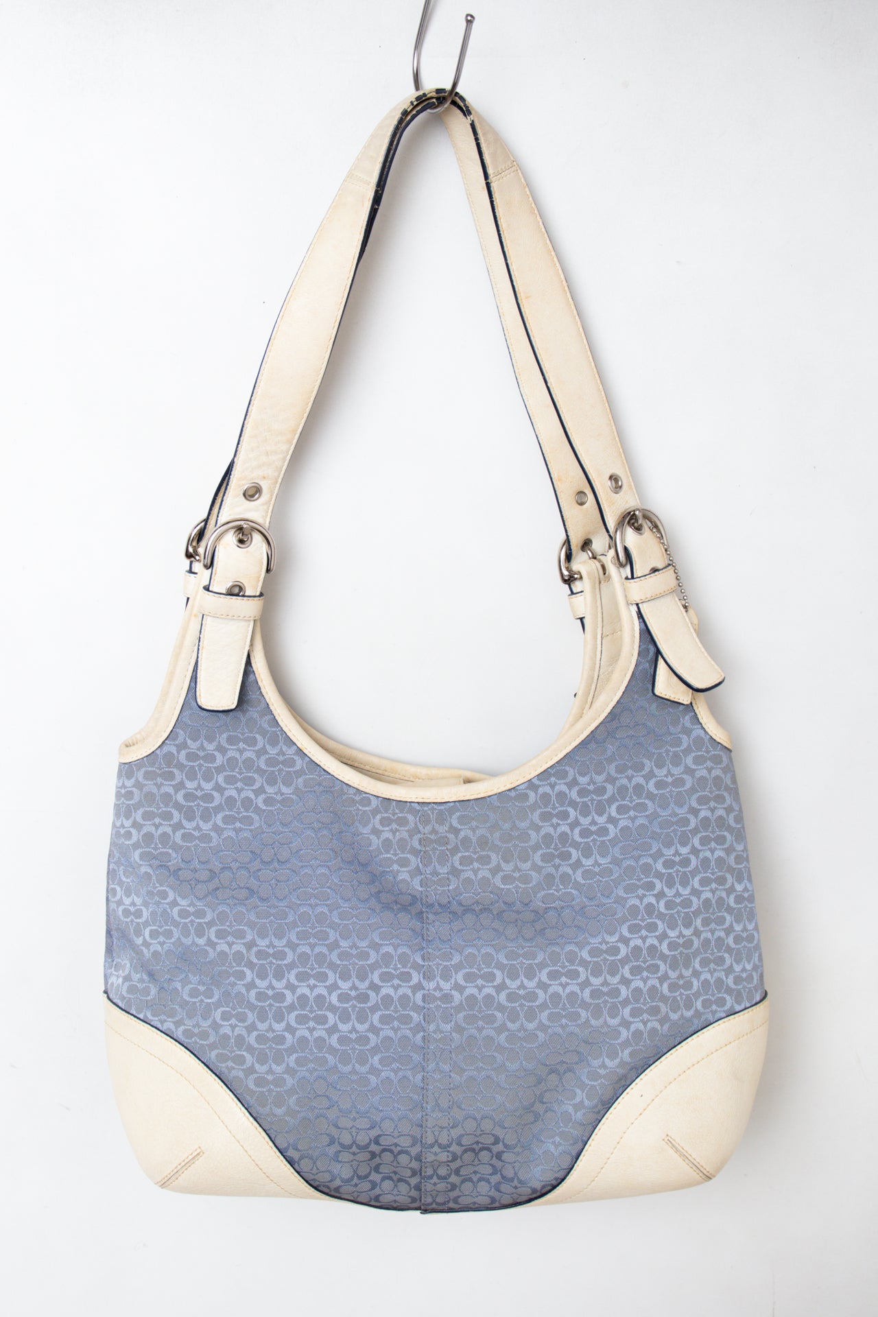#194 Coach Shoulder Bag Blue | c. 198 | Size