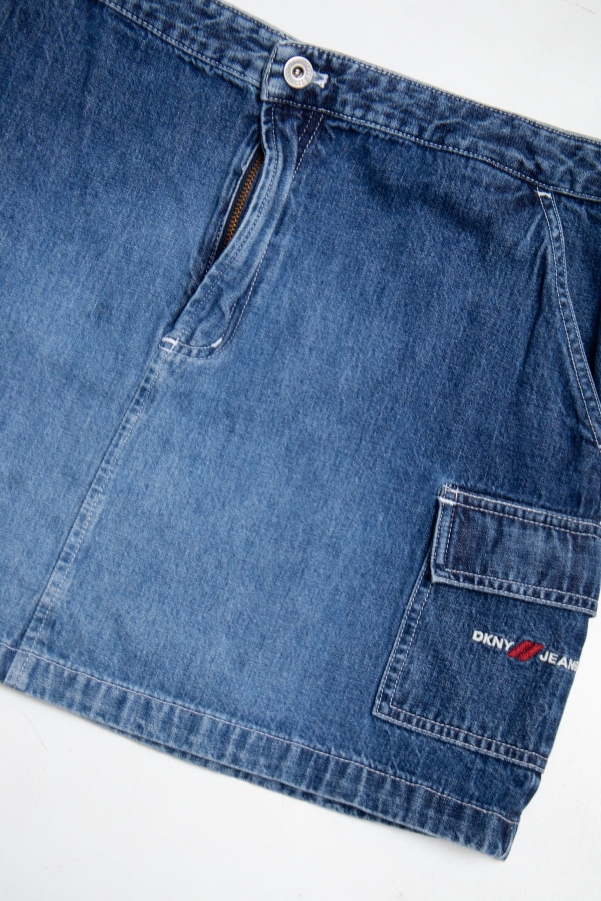 #165 Dkny Jeans Mini Skirt Blue | c. 209 | Size 12