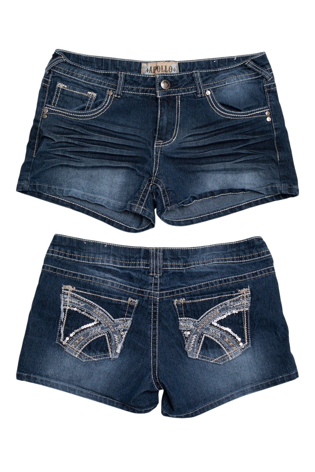 #193 Apollo Denim Shorts Blue | c. 194 | Size 8