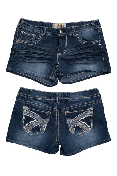 #193 Apollo Denim Shorts Blue | c. 194 | Size 8