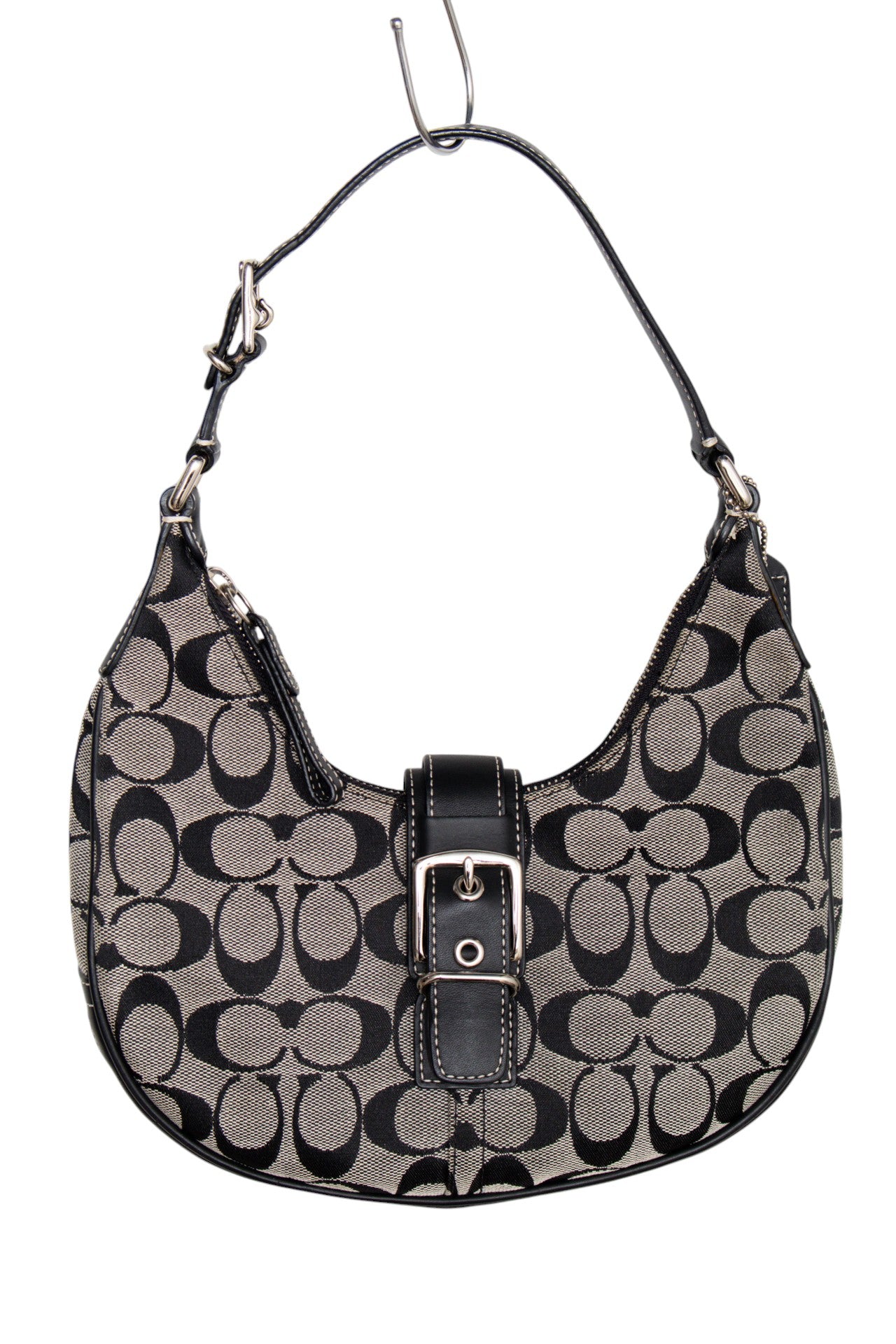 #170 Coach Shoulder Bag Black | c. 187 | Size