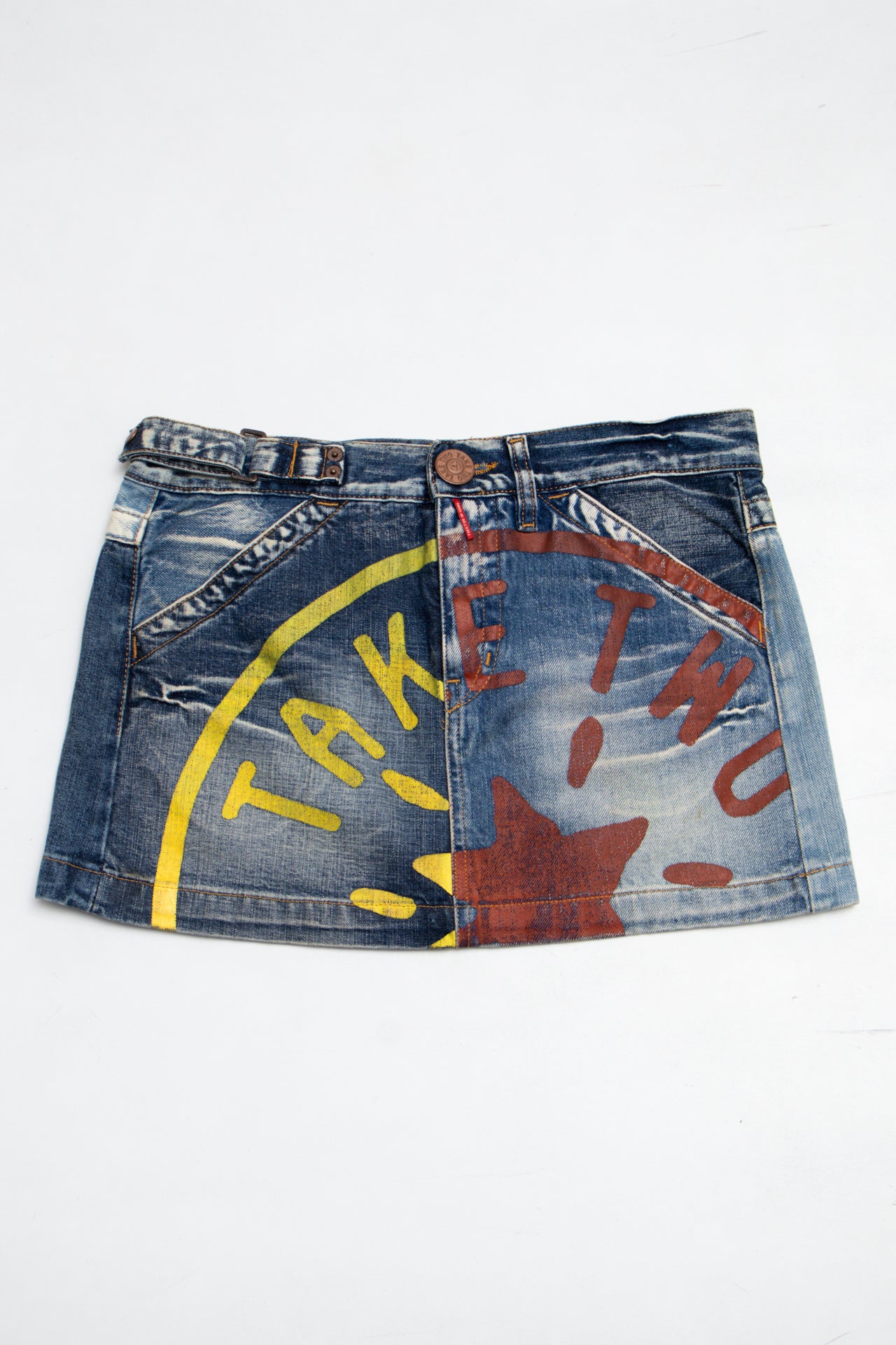 #173 Take Two Mini Skirt Blue | c. 200 | Size 8