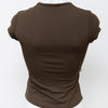 #97 Cache Cache T-shirt Brown | c. 196 | Size 8