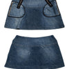 #11 Miss Sixty Mini Skirt Blue | c. 188 | Size 10