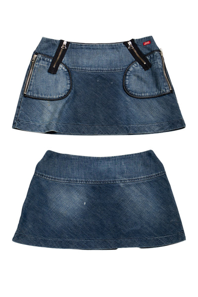 #11 Miss Sixty Mini Skirt Blue | c. 188 | Size 10
