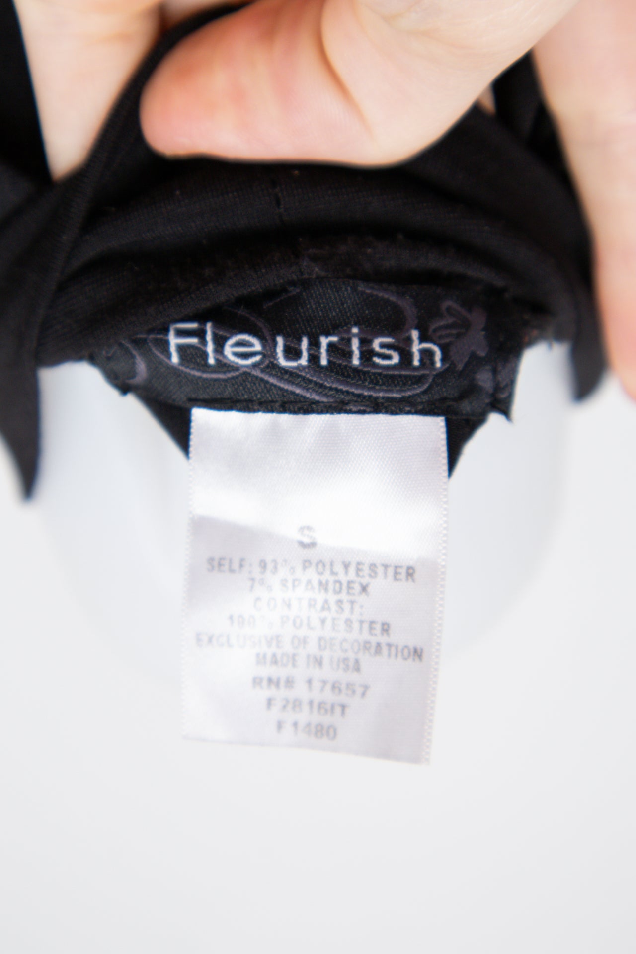 #005 Fleurish Halter Top Black | c. 207 | Size 8