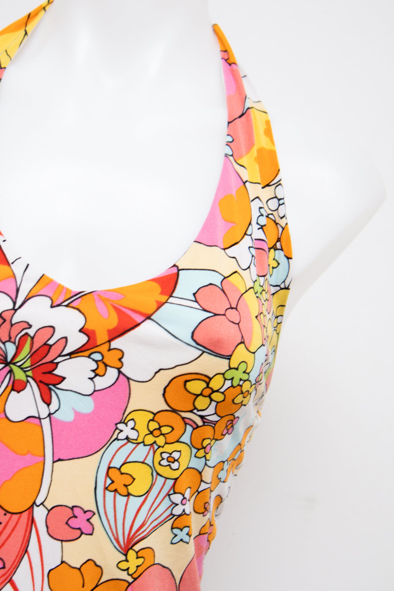 #018 Suzy Shier Halter Top Orange | c. 203 | Size 10